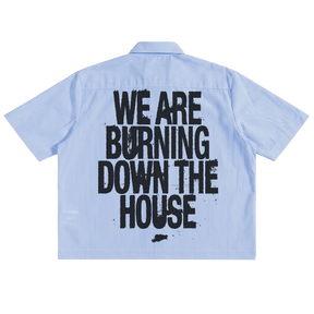 Burning Boxy Button Up - Back