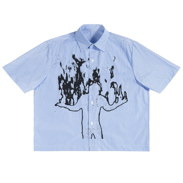 Burning Boxy Button Up - Front