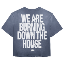 Burning Tee - Blue - Back