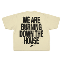 Burning Drop Tee - Cream - Back