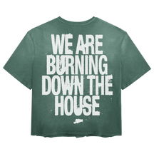 Burning Tee - Green - Back