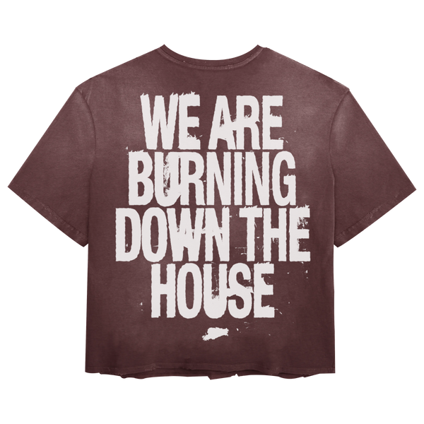 Burning Tee - Red - Back
