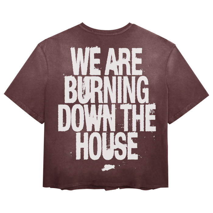 Burning Tee - Red - Back