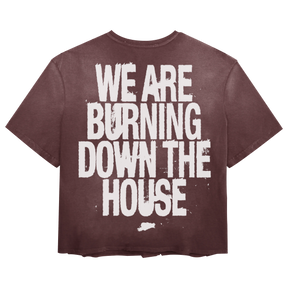 Burning Tee - Red - Back