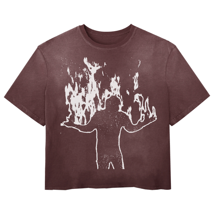 Burning Tee - Red - Front