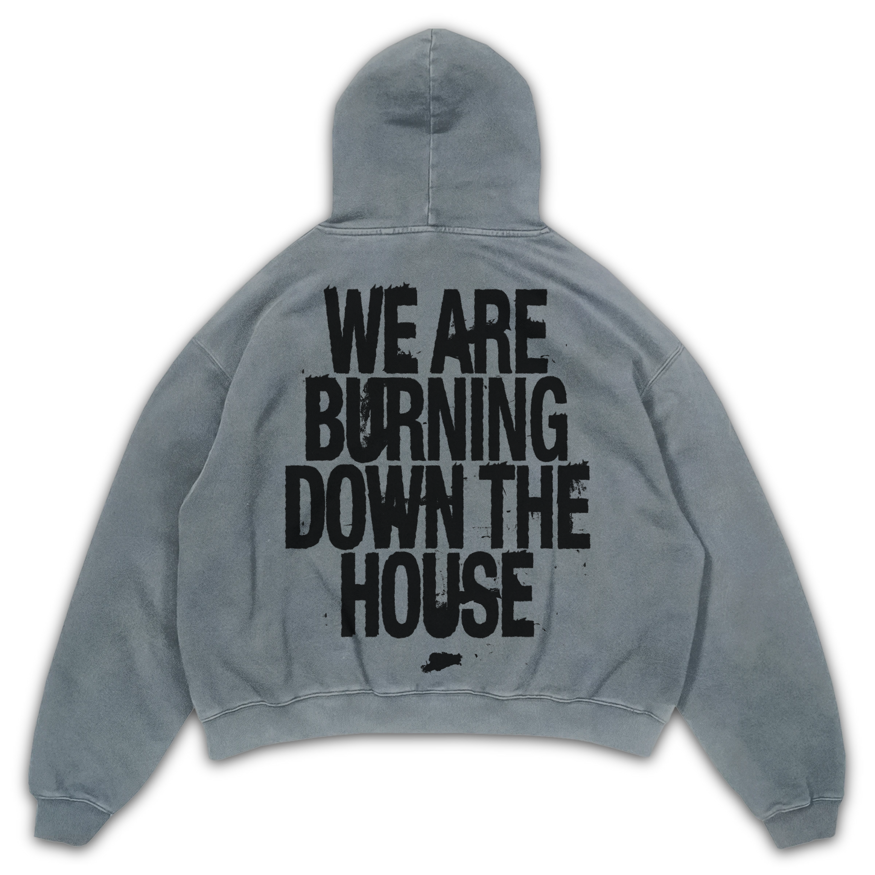 Burning Hoodie - Sage - Back