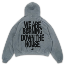 Burning Hoodie - Sage - Back