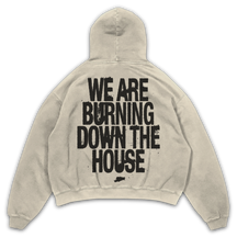 Burning Hoodie - Sand - Back