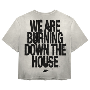 Burning Tee - White - Back