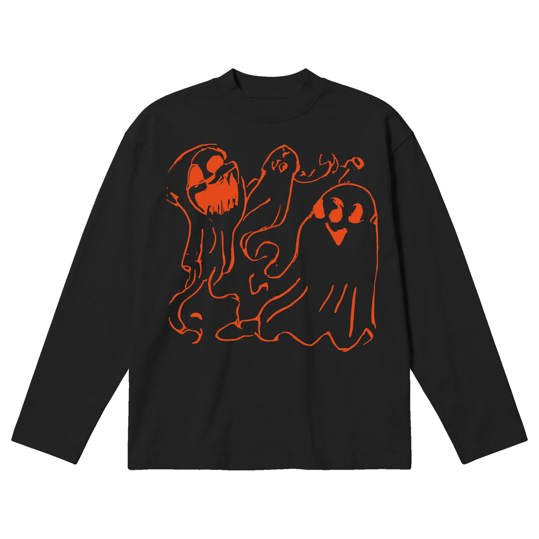 Casper Baggy L/S Tee - Black - Front