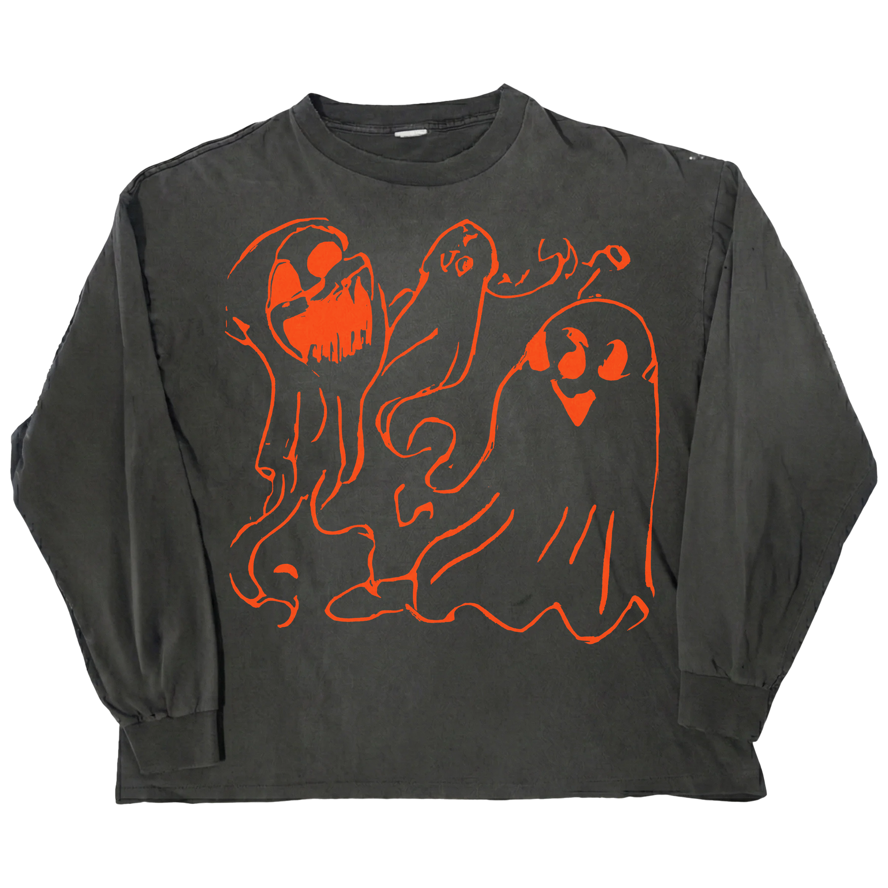 Casper L/S Tee - Black - Front