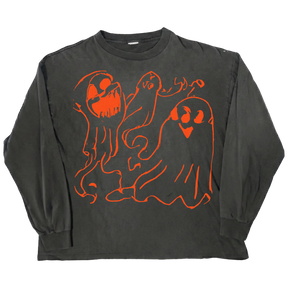 Casper L/S Tee - Black - Front