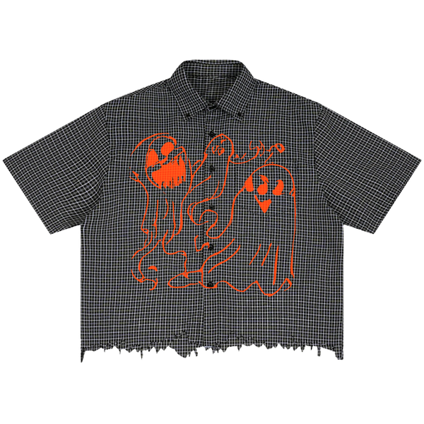 Casper Distress Button Up - Front