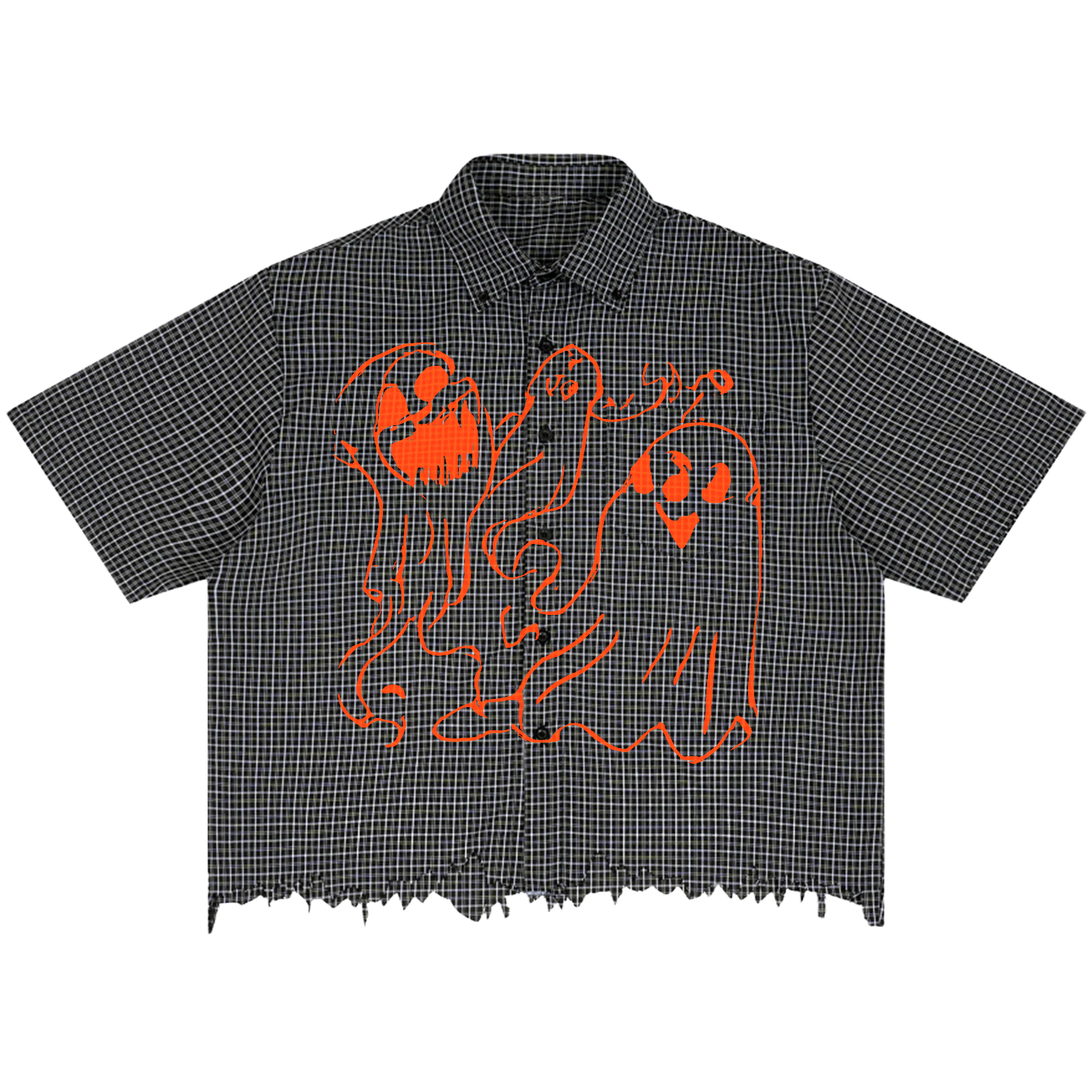Casper Distress Button Up - Front