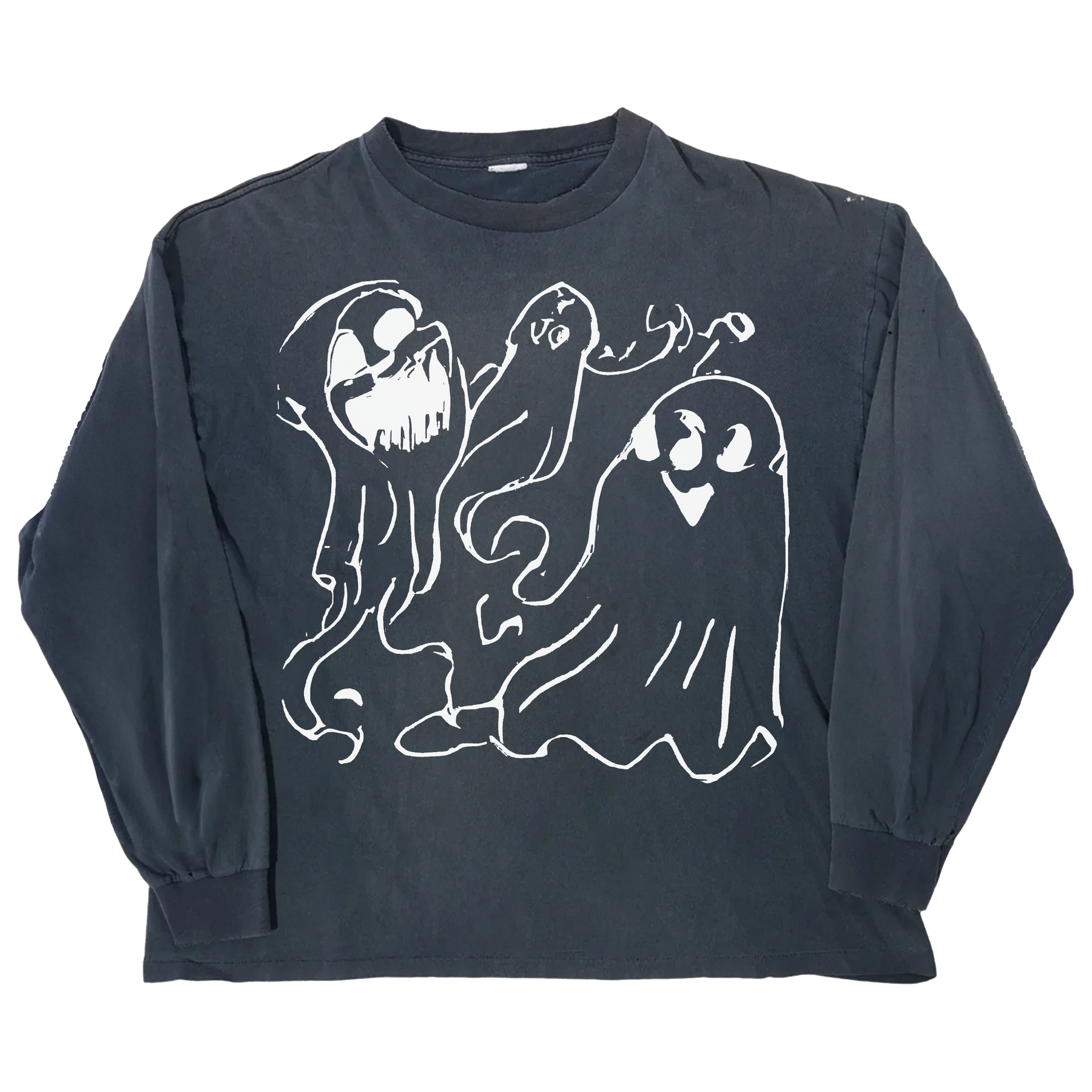 Casper L/S Tee - Blue - Front