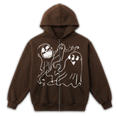 Casper Zip Up - Brown - Front