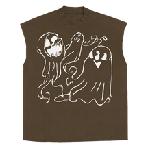 Casper Sleeveless Tee - Brown - Front