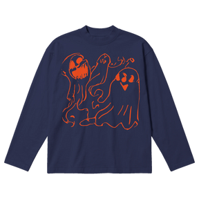 Casper Baggy L/S Tee - Blue - Front