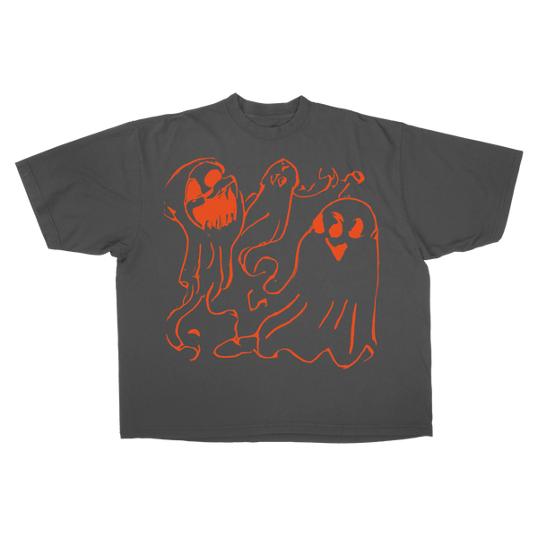 Casper Baggy Tee - Grey - Front