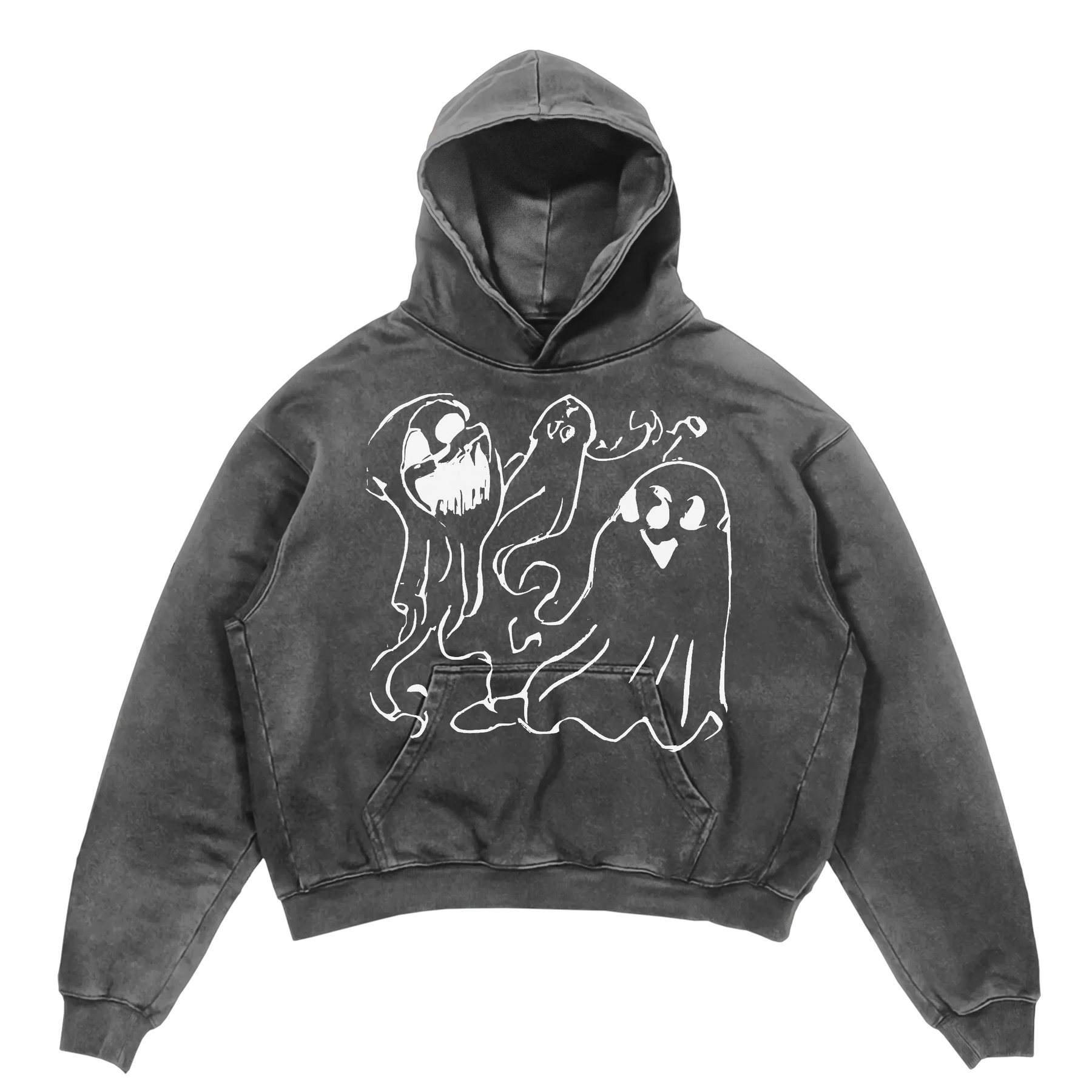 Casper Hoodie - Grey - Front