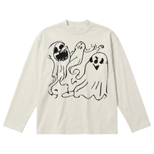 Casper Baggy L/S Tee - Off White - Front