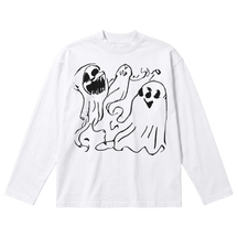 Casper Baggy L/S Tee - White - Front