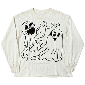 Casper L/S Tee - White - Front
