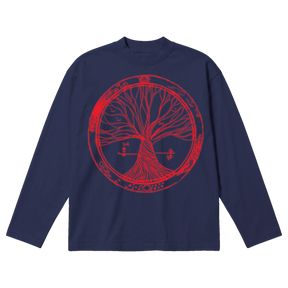 Circle of Life Baggy L/S Tee - Blue - Front
