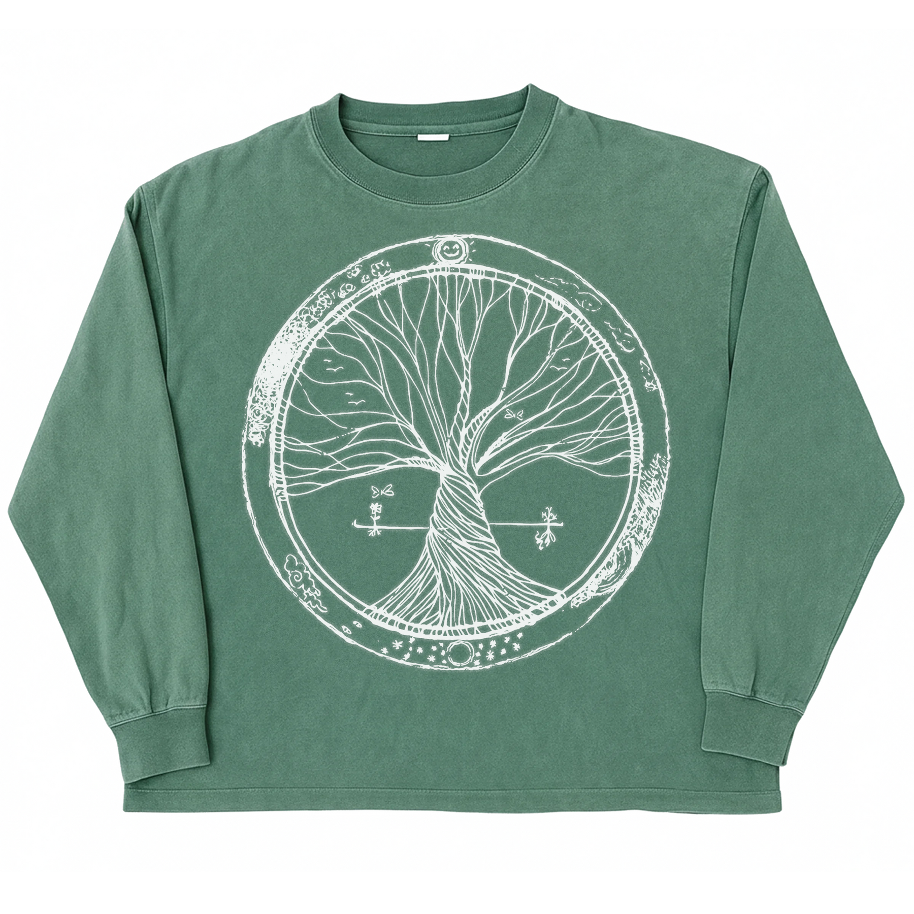 Circle of Life L/S Tee - Green - Front