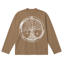 Circle of Life Baggy L/S Tee - Latte - Front