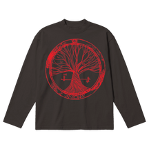 Circle of Life Baggy L/S Tee - Off Black - Front