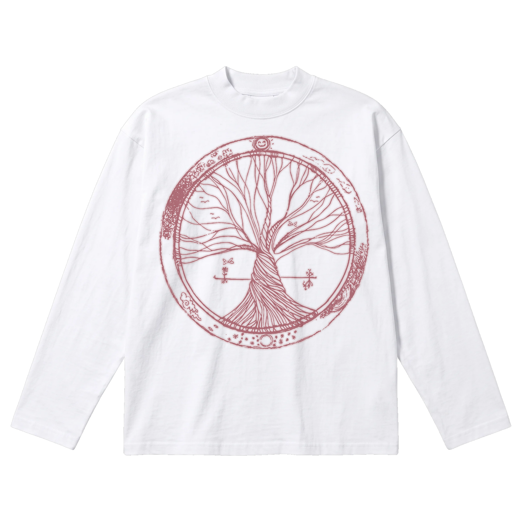 Circle of Life Baggy L/S Tee - White - Front
