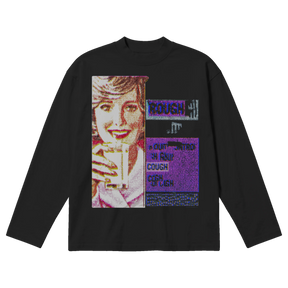 Cough Syrup Baggy L/S Tee - Black - Front