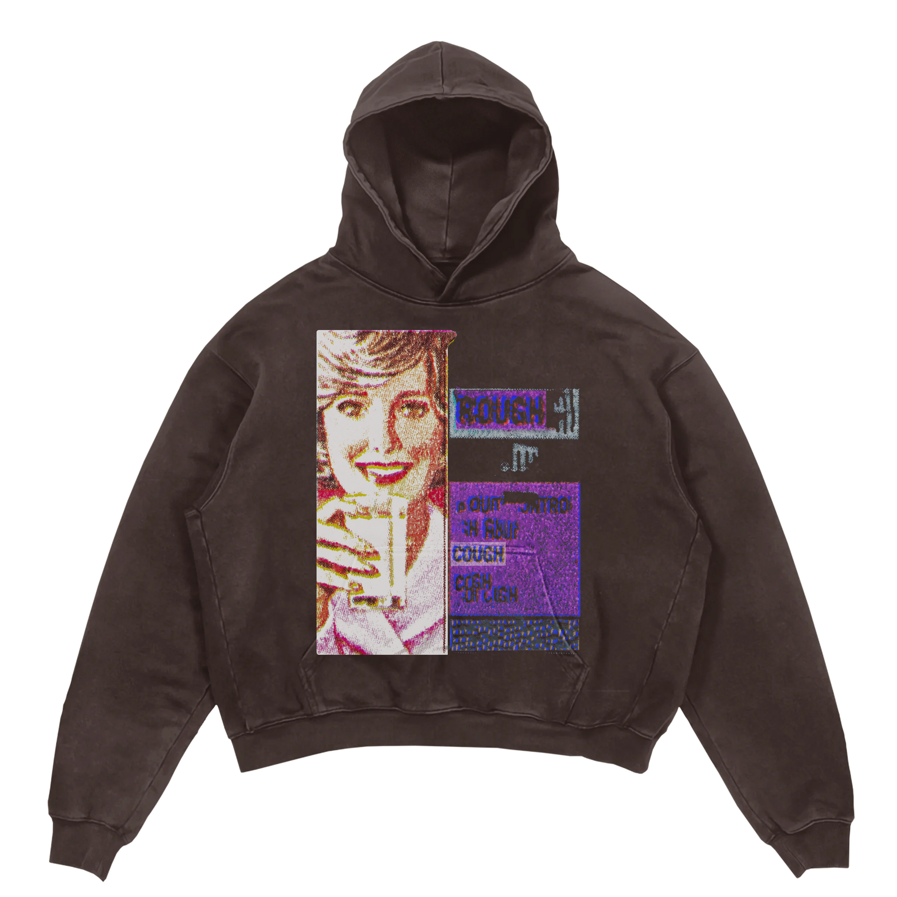 Cough Syrup Hoodie - Brown - Front