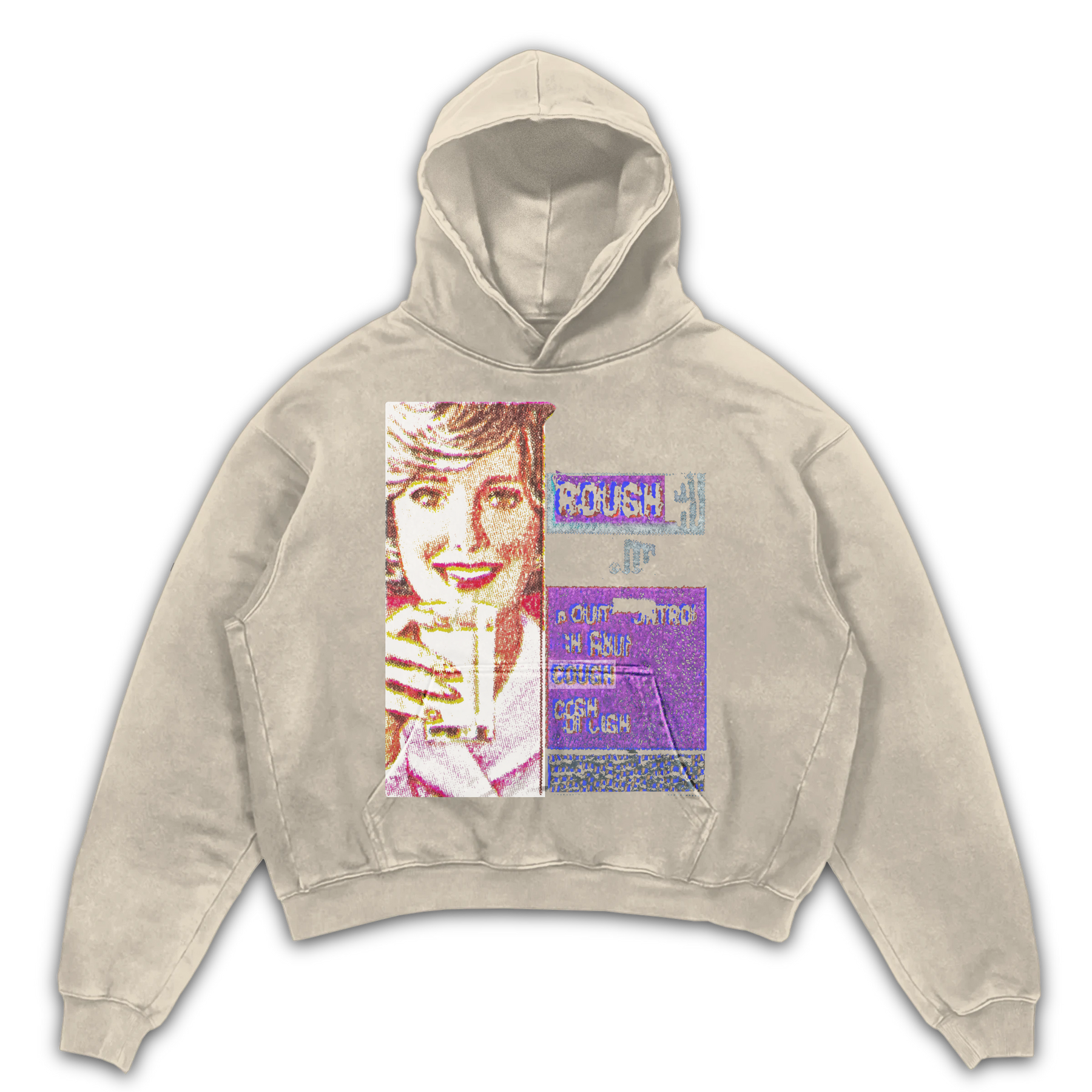 Cough Syrup Hoodie - Sand - Front