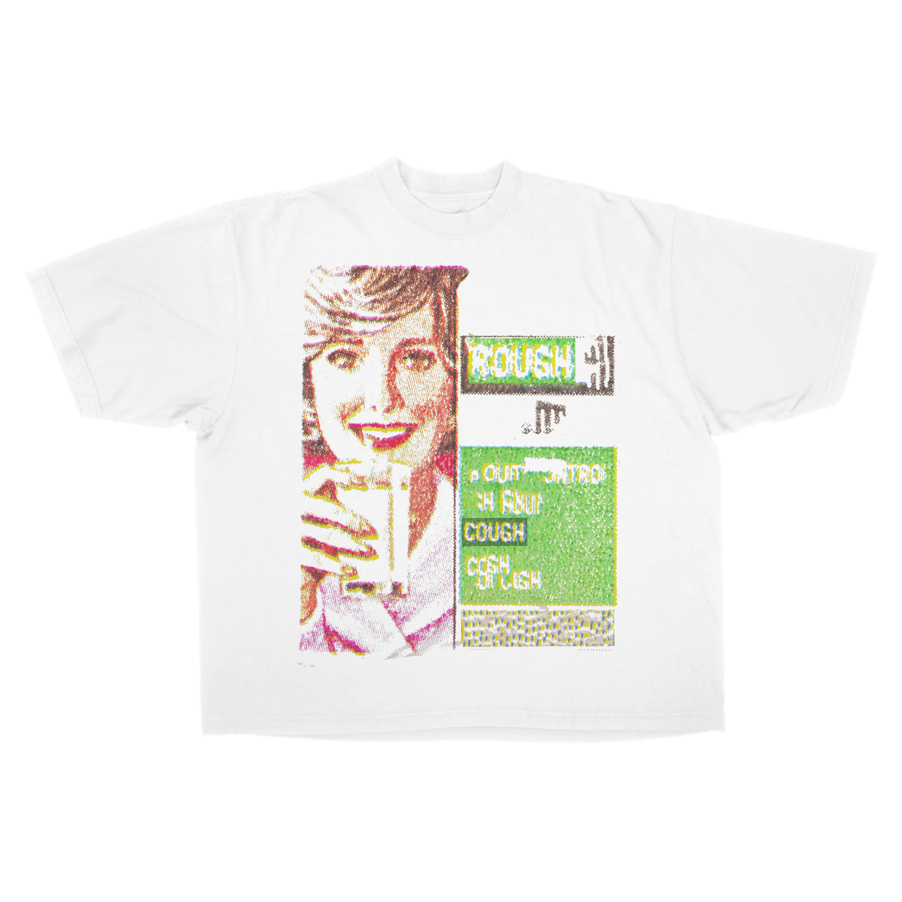 Cough Syrup Drop Tee - White - Front
