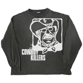 Cowboy L/S Tee - Black - Front