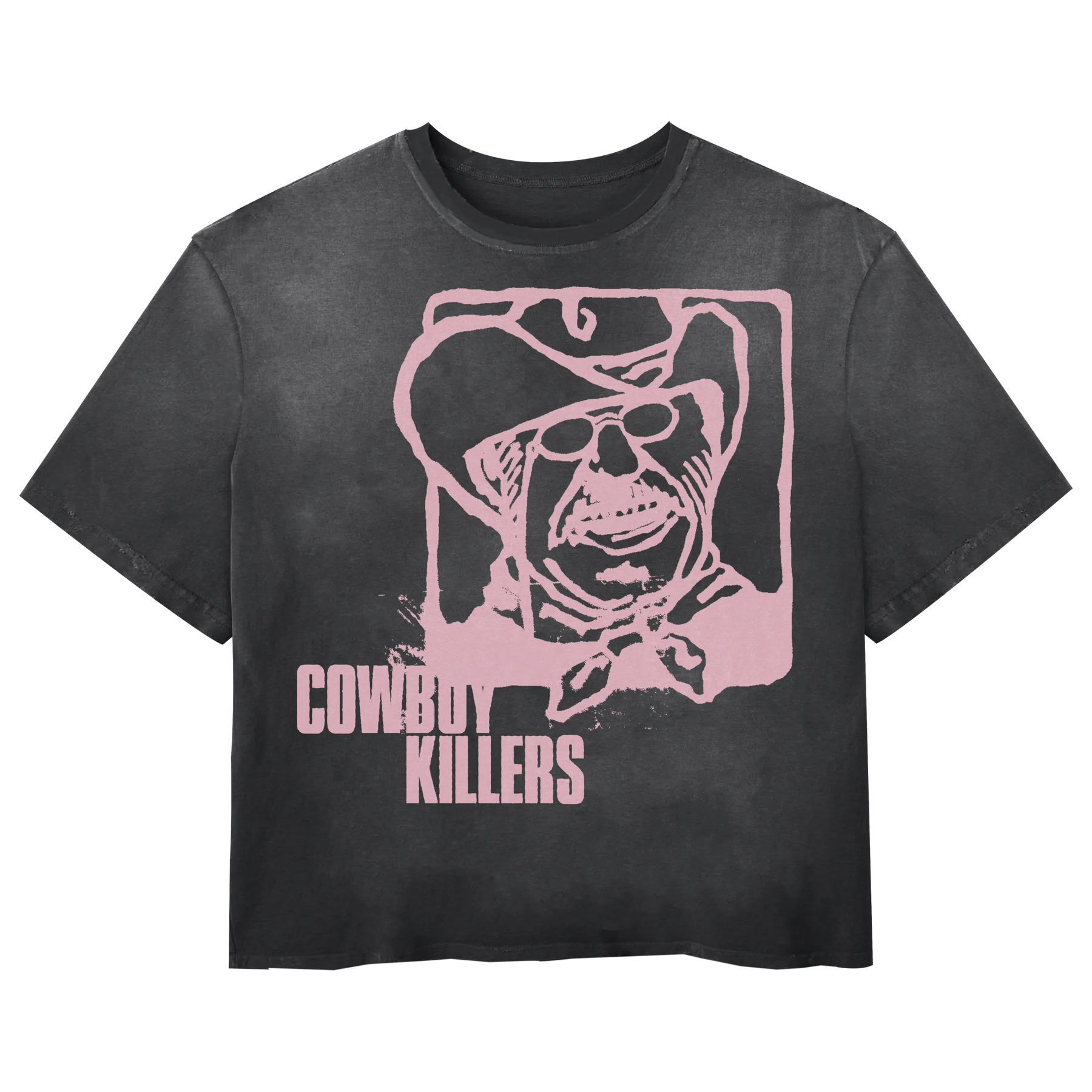 Cowboy Tee - Black - Front