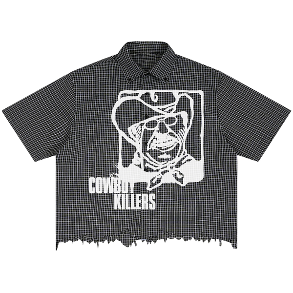 Cowboy Distress Button Up - Front