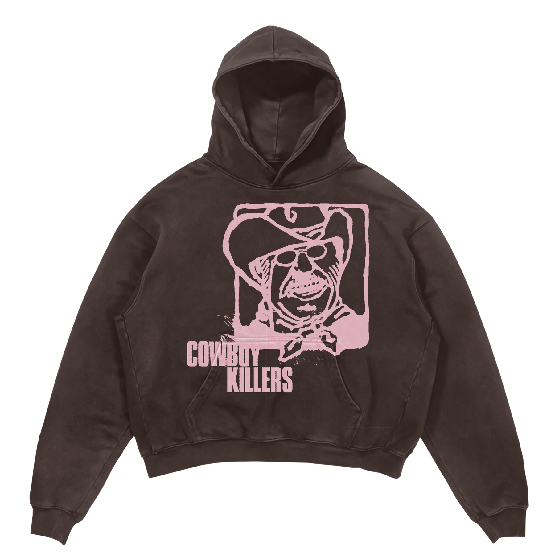 Cowboy Hoodie - Brown - Front