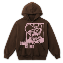 Cowboy Zip Up - Brown - Front