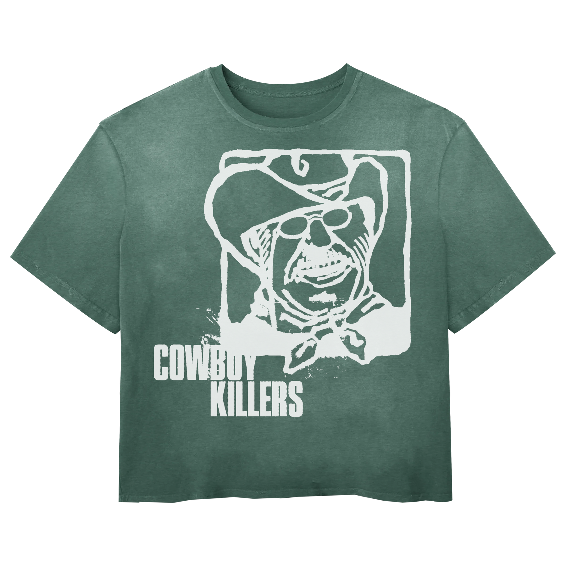 Cowboy Tee - Green - Front