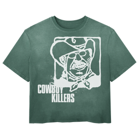 Cowboy Tee - Green - Front