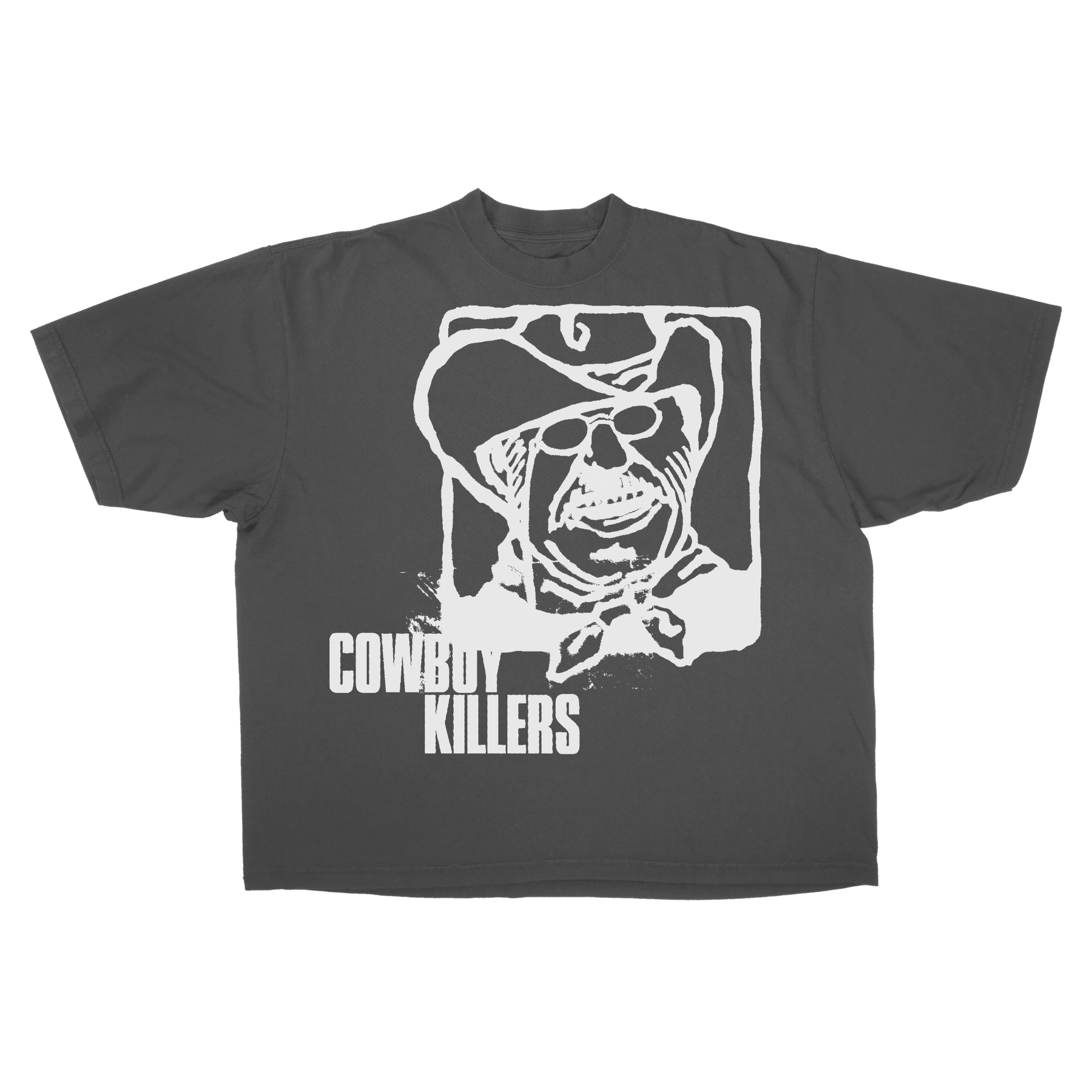 Cowboy Drop Tee - Grey - Front