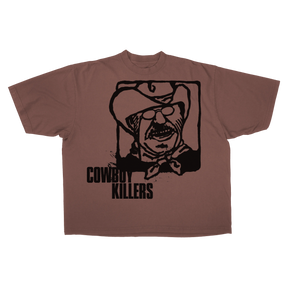 Cowboy Drop Tee - Mocha - Front