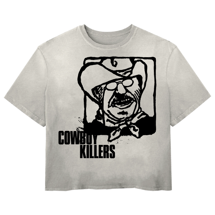 Cowboy Tee - White - Front