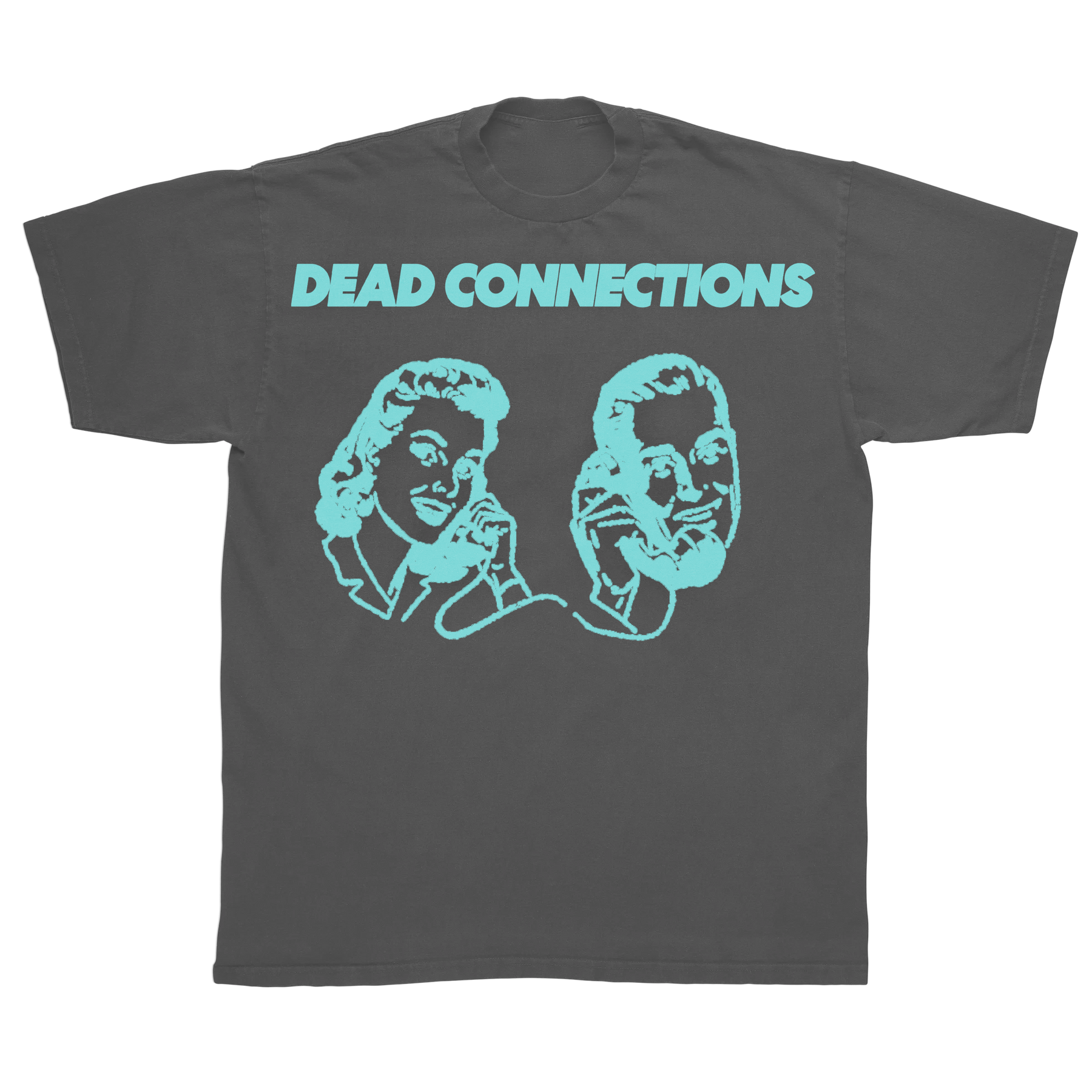 Dead Connections Classic Tee - Grey - Front