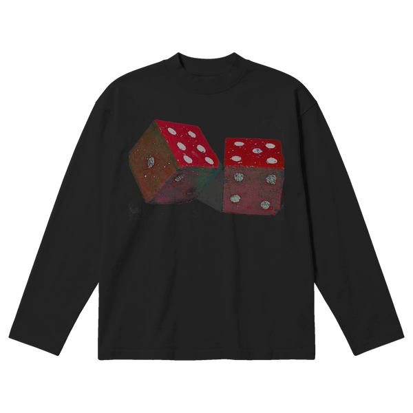 Dice Baggy L/S Tee - Black - Front