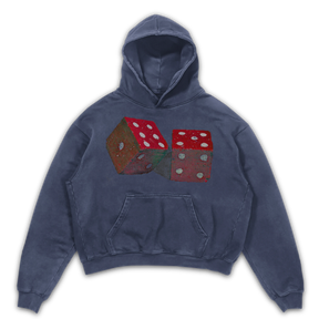 Dice Hoodie - Blue - Front