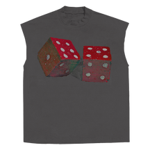 Dice Sleeveless Tee - Grey - Front